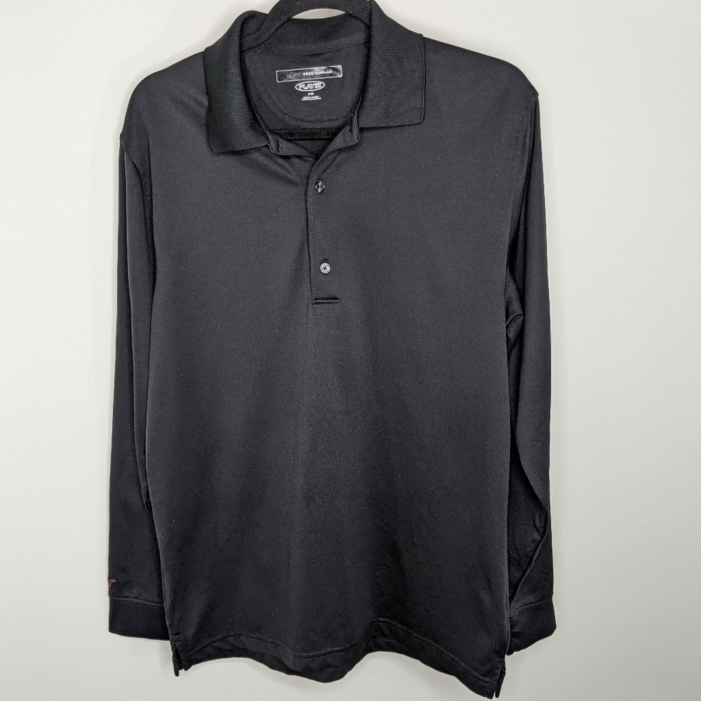 Black Long Sleeve Mens M Greg Norman Shirt